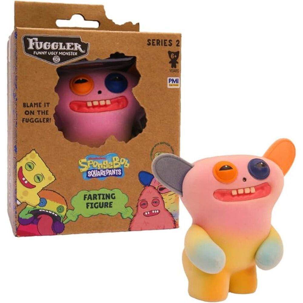 Fuggler Series 2 Farting Figure Grin Grin Motion-Activated Blue New
